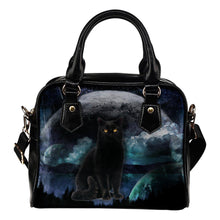 Cat Planet Shoulder Handbag