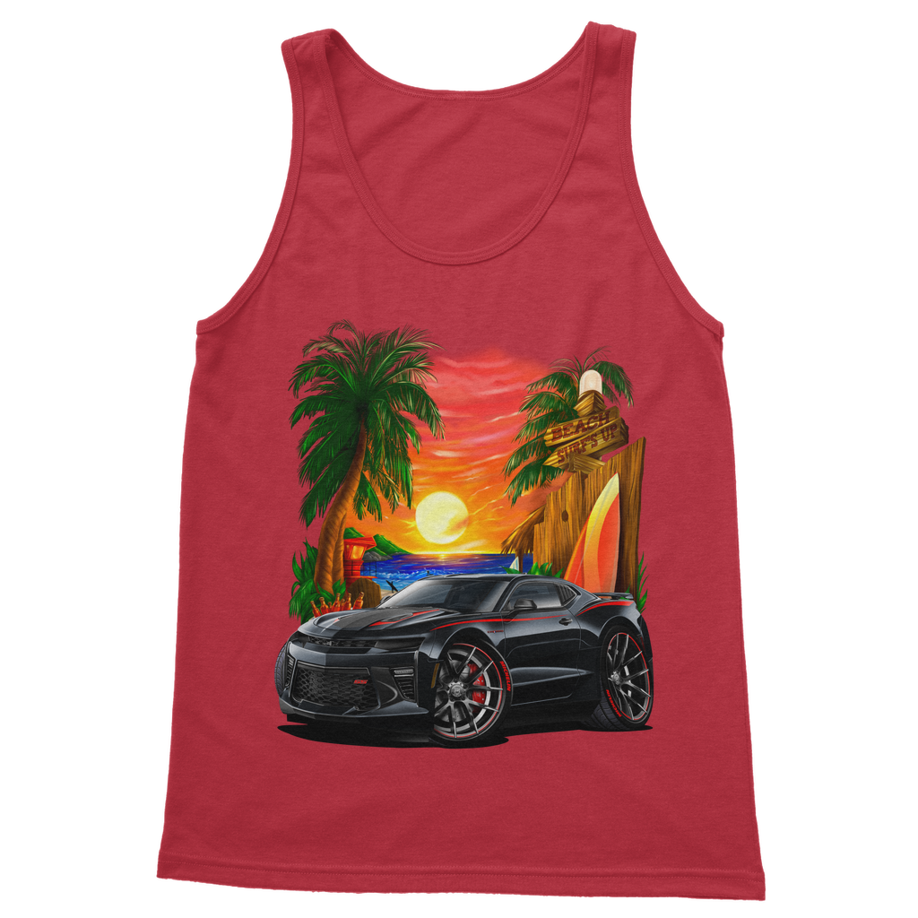Surfs Up 2017 Camaro SS Car Art Classic Adult Vest Top