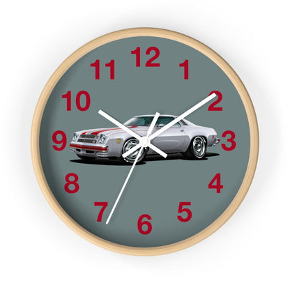 1975 Chevelle Laguna S3 Muscle Car Art Wall clock