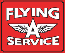 Vintage Fying A Service color decal sticker - Let's Print Big