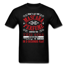 Mascara to Grease Girl Mechanic Men's T-Shirt - black