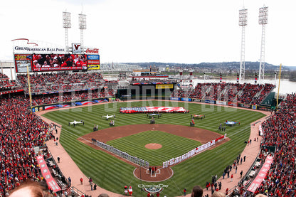 Great American Ballpark Opening Day Baseball Diamond Wallpaper
