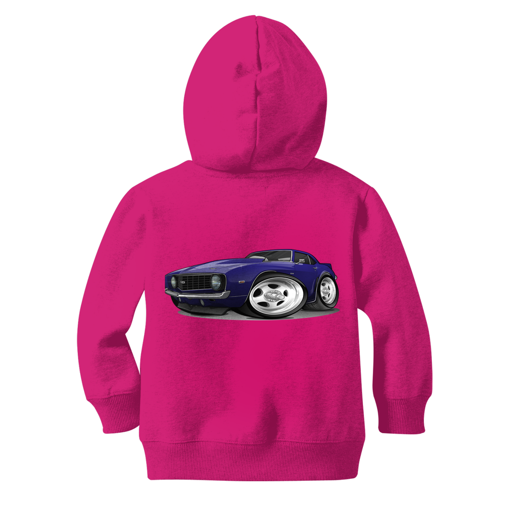 1st Generation Purple Camaro Classic Kids Zip Hoodie