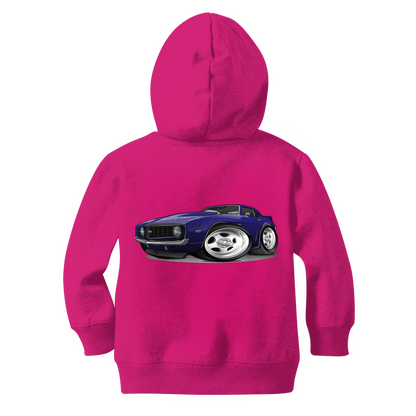 1st Generation Purple Camaro Classic Kids Zip Hoodie