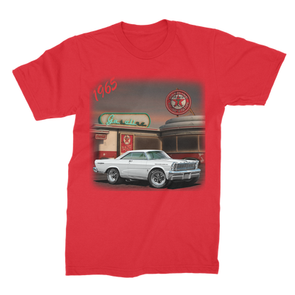 1965 White Galaxie Muscle Car Art Premium Jersey Men's T-Shirt