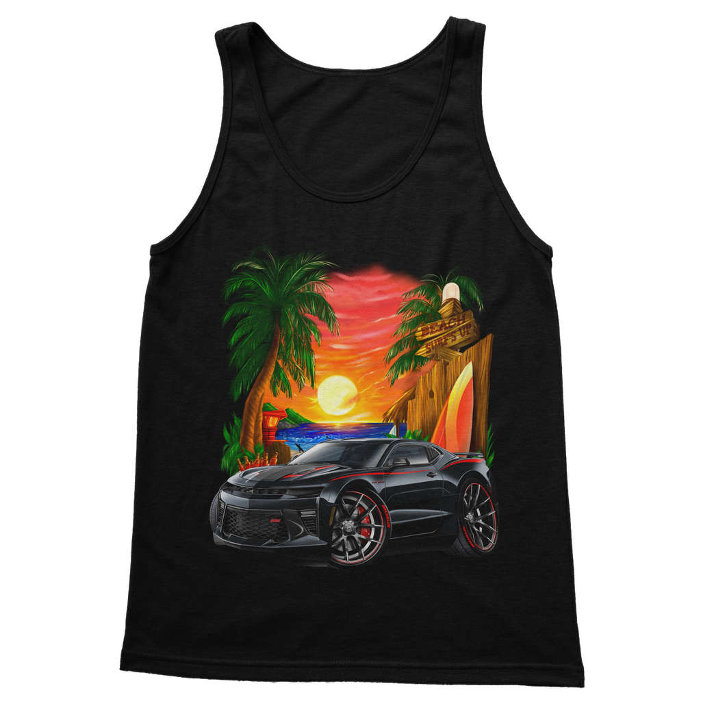 Surfs Up 2017 Camaro SS Car Art Classic Adult Vest Top