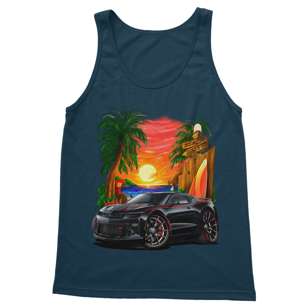 Surfs Up 2017 Camaro SS Car Art Classic Adult Vest Top