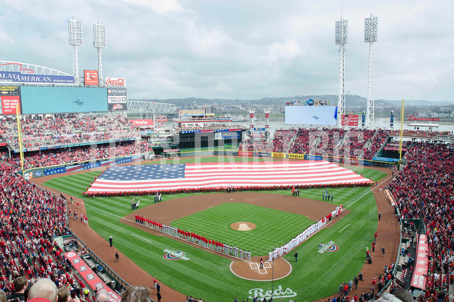 Great American Ballpark Baseball Diamond Wallpaper