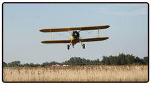 Stearman Plane Over a Field Desk Mat