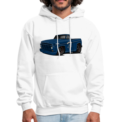 1967 Blue Ford F-100 Men's Hoodie - white