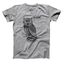 Whom Owl Grammar English Teacher Editor Men's T-Shirt