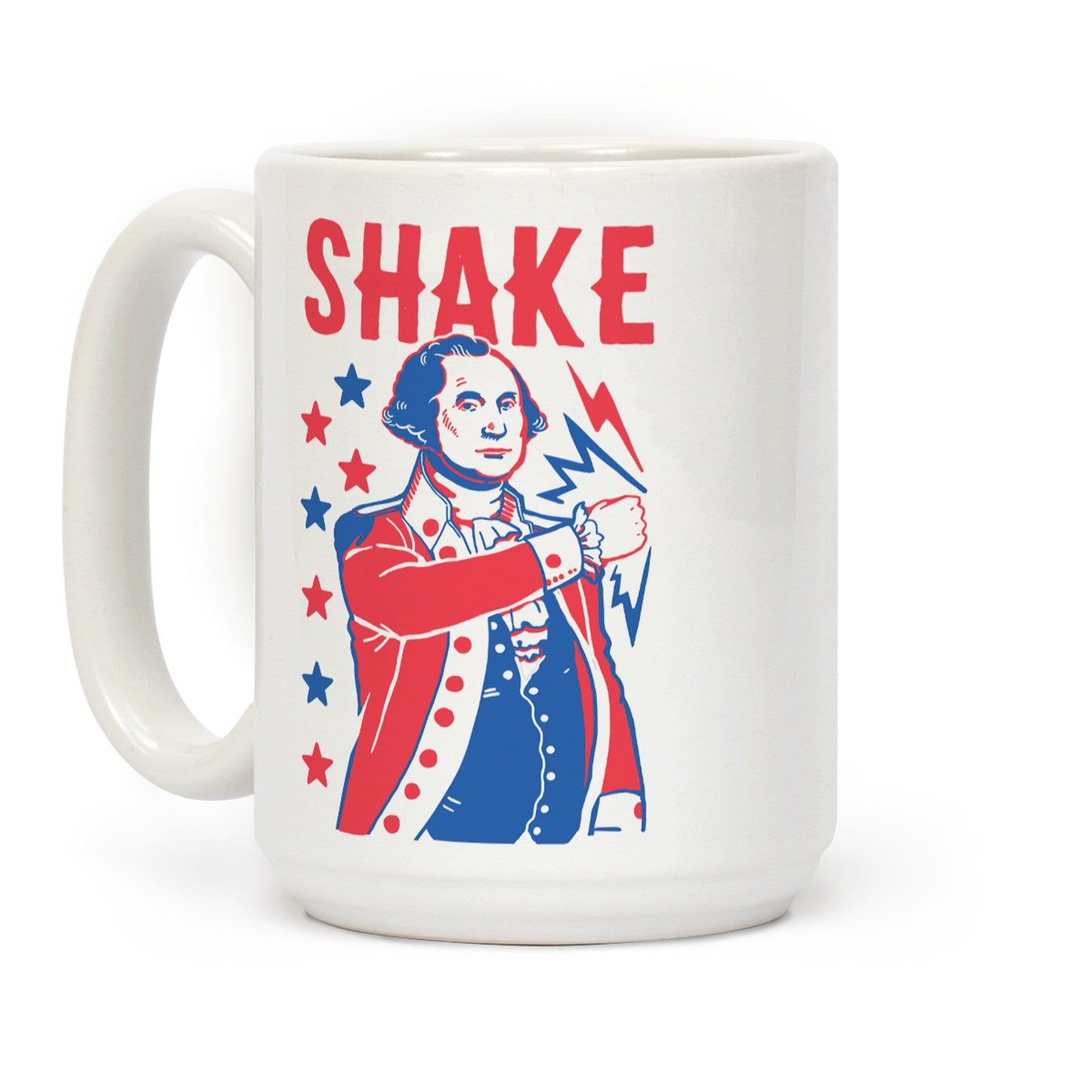 Shake & Bake: George Washington Ceramic Coffee Mug by LookHUMAN