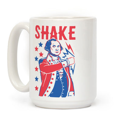 Shake & Bake: George Washington Ceramic Coffee Mug by LookHUMAN