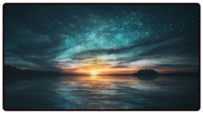 Starry Night Sunset Desk Mat