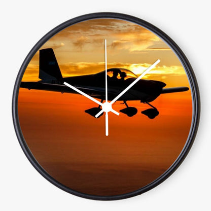 RV-12 Sunset Flight 10 inch wall clock