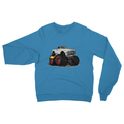 1972 GMC 4x4 Pickup Monster Truck with Rocks Car Art Classic Adult Sweatshirt