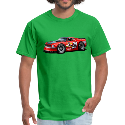 Mustang Race Car Men's T-Shirt - bright green