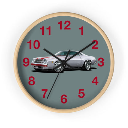 1975 Chevelle Laguna S3 Muscle Car Art Wall clock