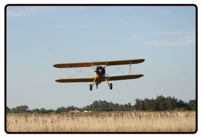 Stearman Plane Over a Field Desk Mat