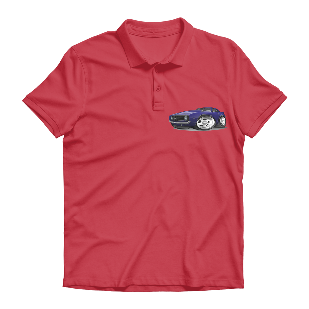 1st Generation Purple Camaro Premium Adult Polo Shirt