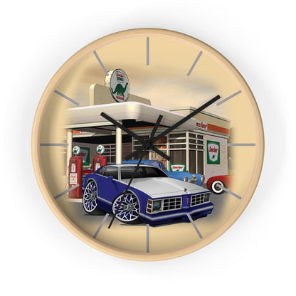 Pontiac Lemans gas station Car Art Wall clock