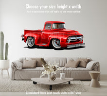 Car Art 1956 F-100 Pickup Truck Wall Decal