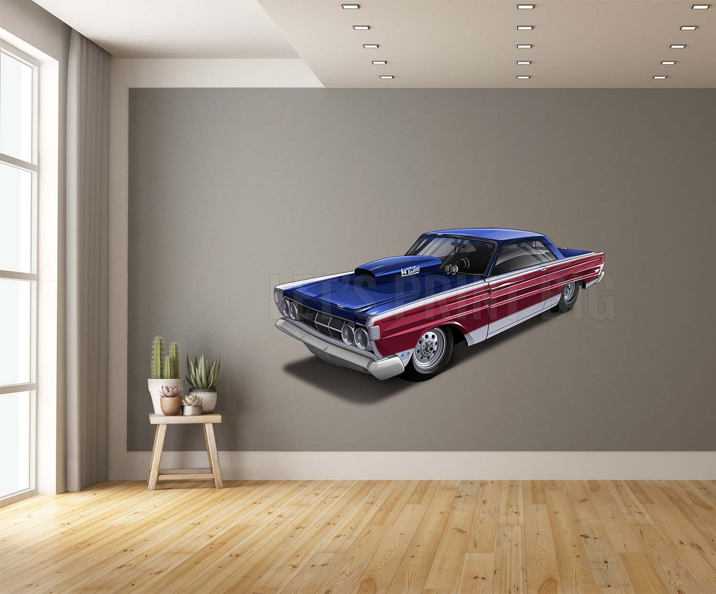 1964 Mercury Comet Classic Car Art Wall Decal
