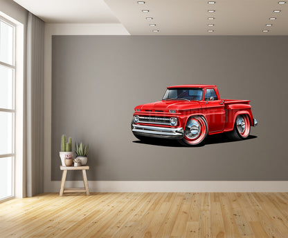 Car Art 1965 C-10 Pickup Truck Wall Decal
