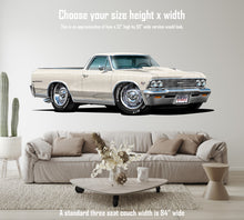 1966 El Camino Car Art Wall Decal