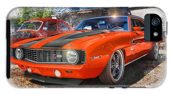 1969 Camaro Z28 Muscle Car Art - Phone Case
