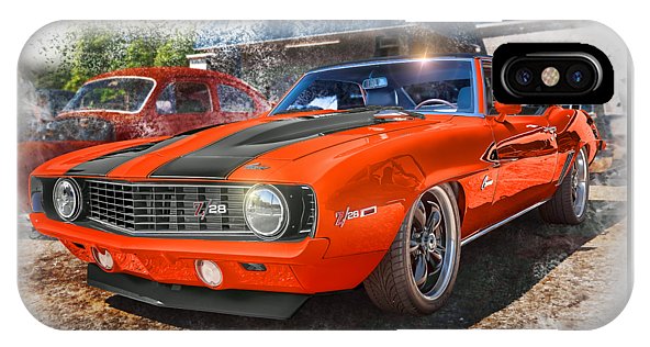 1969 Camaro Z28 Muscle Car Art - Phone Case