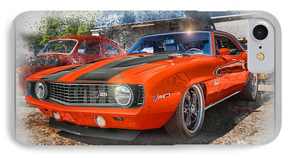 1969 Camaro Z28 Muscle Car Art - Phone Case