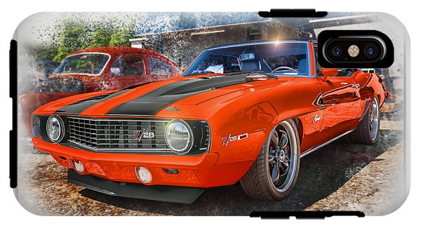 1969 Camaro Z28 Muscle Car Art - Phone Case
