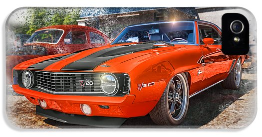 1969 Camaro Z28 Muscle Car Art - Phone Case