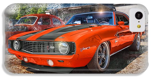 1969 Camaro Z28 Muscle Car Art - Phone Case