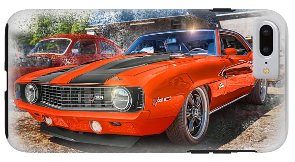 1969 Camaro Z28 Muscle Car Art - Phone Case