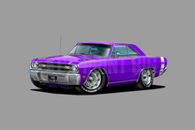 1969 Dart GTS Plum Crazy Purple Muscle Car Wall Art Decal