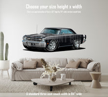 1969 Dart GTS Black Muscle Car Wall Art Decal