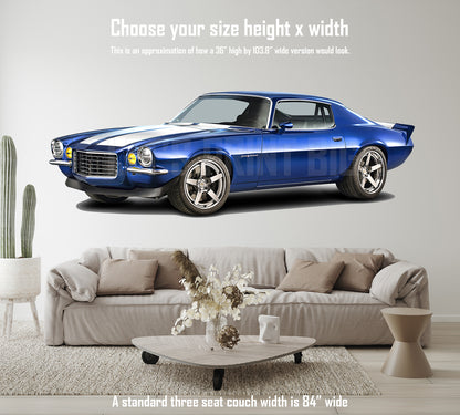 Car Art 1970-1973 Camaro Split Bumper Wall Decal