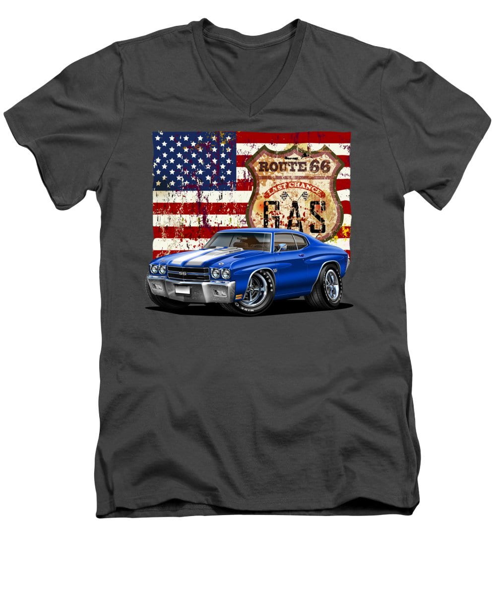 1970 Chevelle Flag - Men's V-Neck T-Shirt