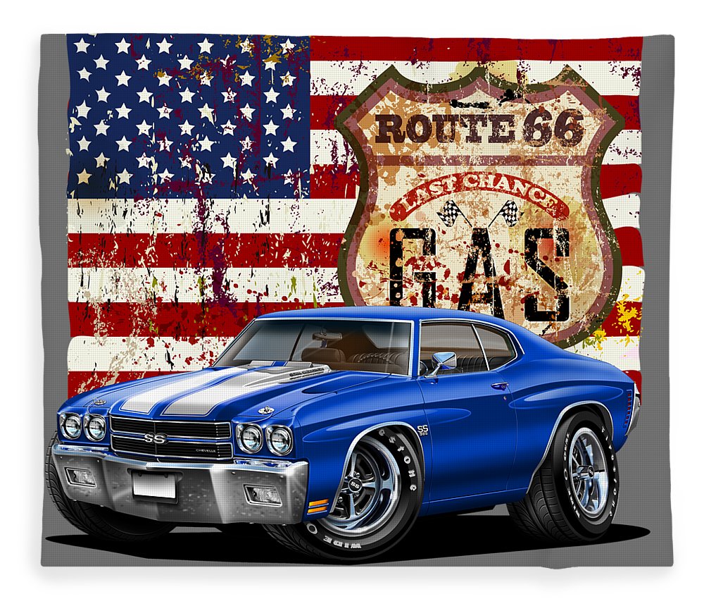 1970 Chevelle Flag - Blanket