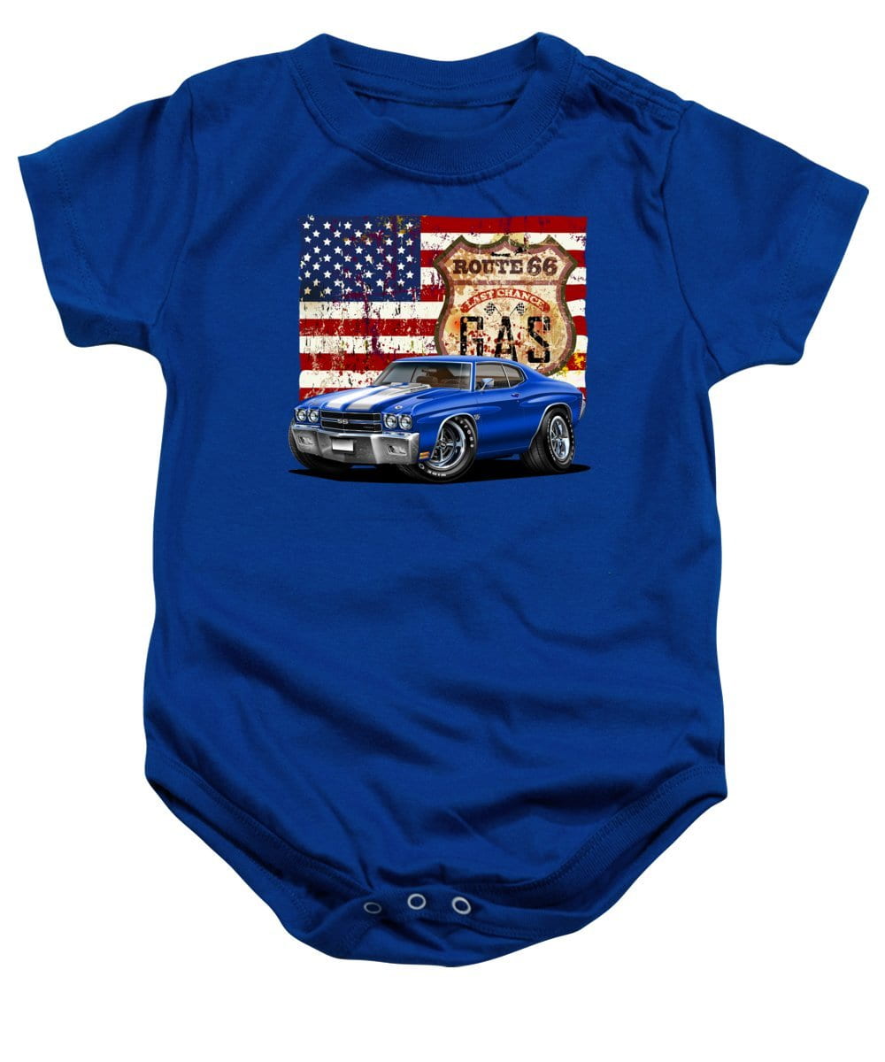 1970 Chevelle Flag - Baby Onesie