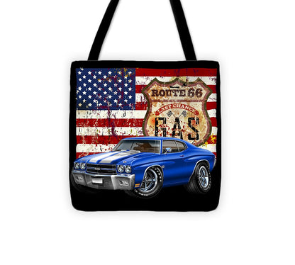 1970 Chevelle Flag - Tote Bag