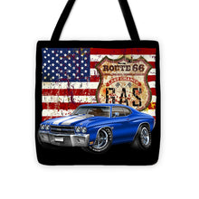 1970 Chevelle Flag - Tote Bag