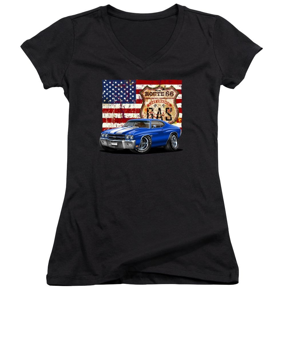 1970 Chevelle Flag - Women's V-Neck