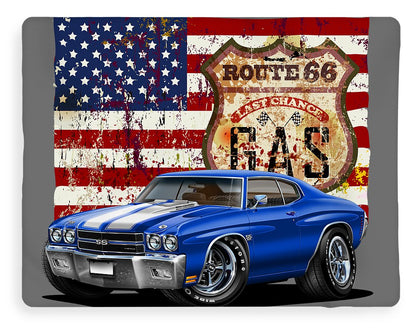 1970 Chevelle Flag - Blanket