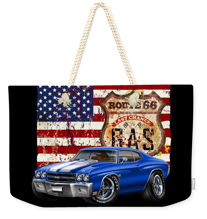 1970 Chevelle Flag - Weekender Tote Bag