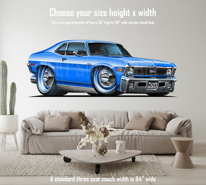 Car Art 1971 Nova Cartoon Wall Decal