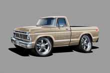 1974 F-100 Pickup Truck Car Art Wall Decal