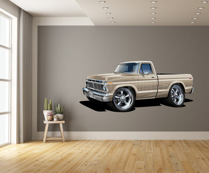 1974 F-100 Pickup Truck Car Art Wall Decal